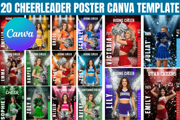 Download 20 Cheerleader Poster Canva Template - Template Collection