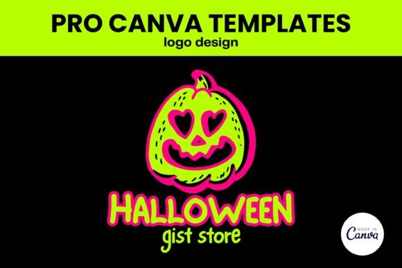 Download Halloween Logo Design PRO Canva Template - Template Collection