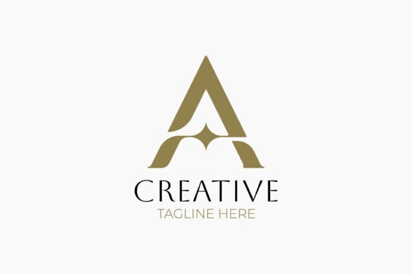 Download Creative Letter a Logo with Star Diamond - Letter Collection