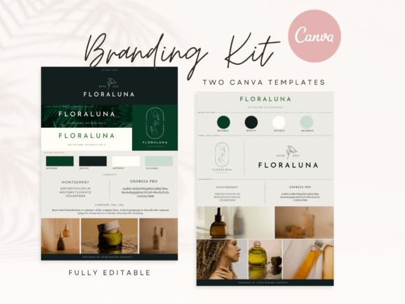 Download Canva Branding Kit Template Lush Green - Template Collection
