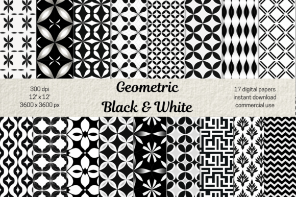 Download Black and White Geometrical Patterns PNG - Black Collection