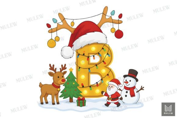 Download Christmas Letter B Sublimation PNG - Premium Resources