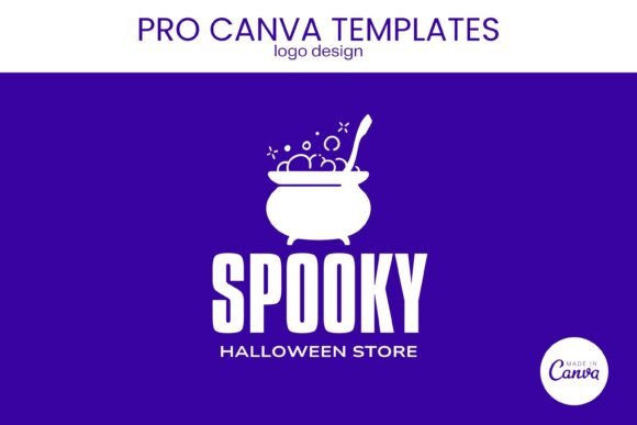Download Halloween Store Logo PRO Canva Template - Template Collection